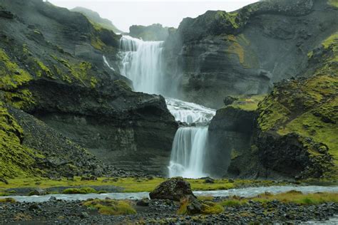 Ofærufoss is a waterfall in the highlands of Iceland