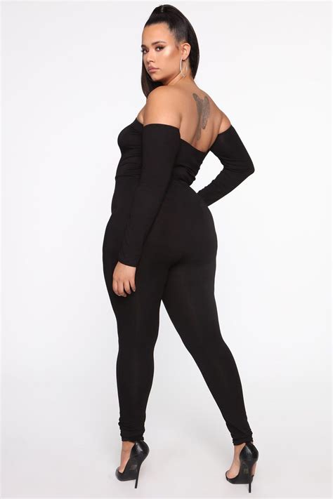 Soothe Off Shoulder Jumpsuit Black Jumpsuits Fashion Nova Basic Outfits Hot Outfits