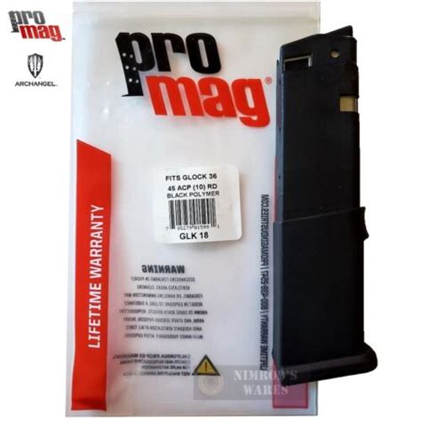 Promag Glock 36 G36 45acp 10 Round Magazine Glk18 Fast Ship Ebay