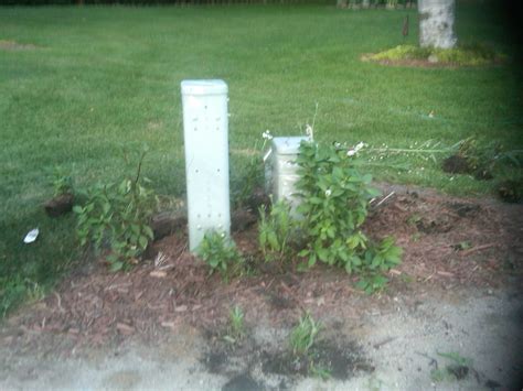 Decorative outdoor utility box covers. Two Hoes and a Garden : Utility Box Cover in Yard (DIY)