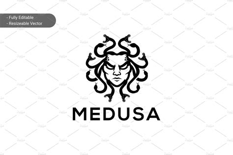 Medusa Logo Branding And Logo Templates Creative Market
