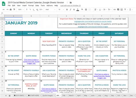 How To Create And Use A Social Media Content Calendar Angie Gensler