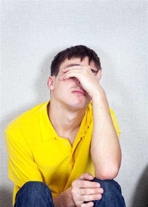Sad Young Man Stock Photo Image Of Confused Person 99428814