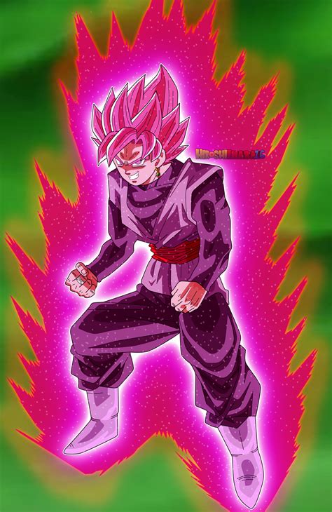 Super saiyan rosé goku black has light pink rosy hair when he has no ki surrounding him. Black Goku Ssj Rose Wallpaper by HiroshiIanabaModder on DeviantArt