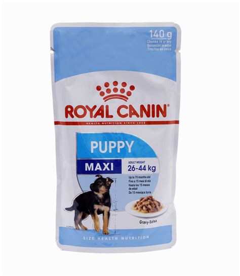 4.6 out of 5 stars. Royal Canin Maxi Puppy Wet Food (MAXI PUPPY 140GM) - Pink Paws