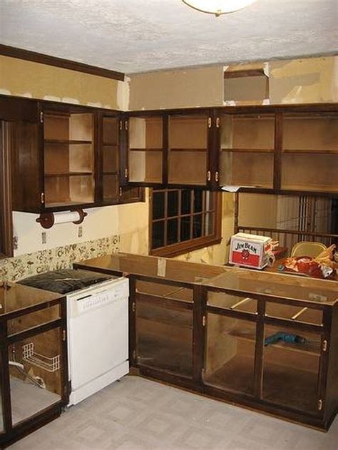 These have become tatty, dirty and cracked. Removing Kitchen Cabinets | eHow