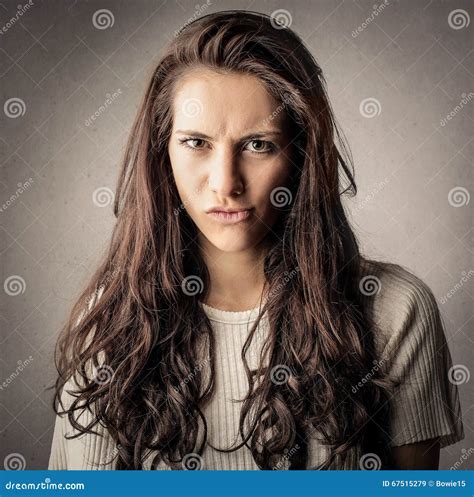 Annoyed Girl Stock Image Image Of Annoyed Caucasian 67515279