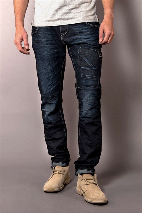 883 P0lice Aivali 204 Dark Wash Tapered Jeans Shop Police 883 Jeans