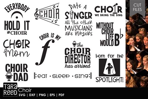 Choir Music Svg And Cut Files For Crafters 243780 Cut Files