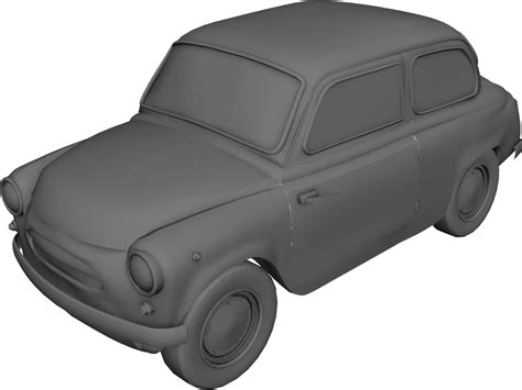 Fiat 600 3d Model 3dcadbrowser