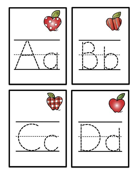 Alphabet Tracing 4 Coloring Sheets