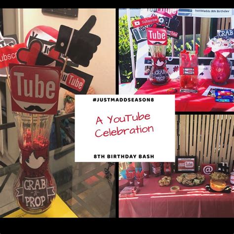 Diy Youtube Theme Party Decorations Social Media Theme Party Theme