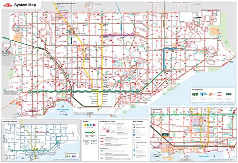 Ttc Bus Route Map Ttc Map Bus Routes Canada