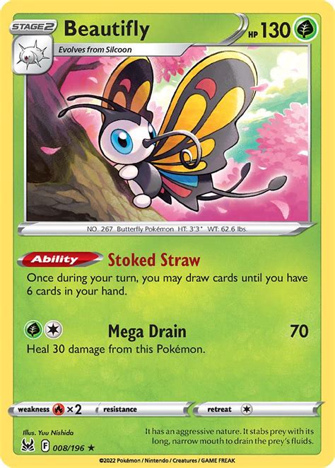 Beautifly Pokémon Myp Cards