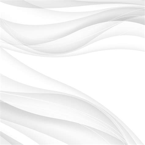 White abstract background with wave vector illustration 03 - Vector