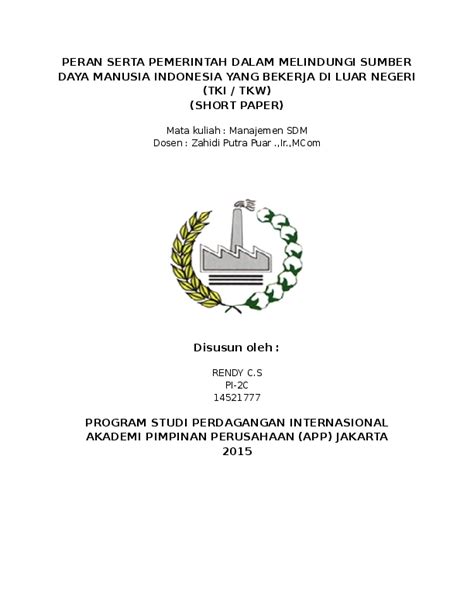 Ruang lingkup sumber daya manusia secara menyeluruh. (DOC) PERAN SERTA PEMERINTAH DALAM MELINDUNGI SUMBER DAYA ...