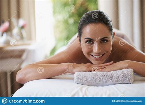 You Should Get A Massage Portrait Of An Attractive Woman Resting On A