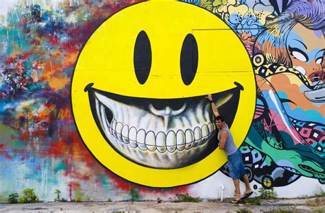 Smiley Face Graffiti Driving Around Downtown Miami I Came Flickr