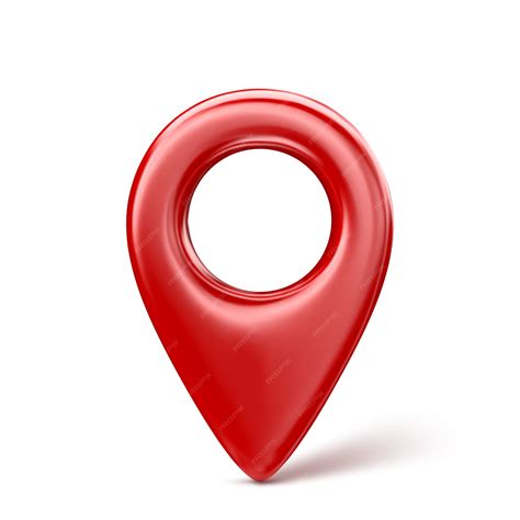 Premium Vector Red Realistic 3d Map Pin Pointer Icon Isolated