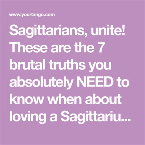 7 Brutal Truths About Loving A Sagittarius As Written By One Truth