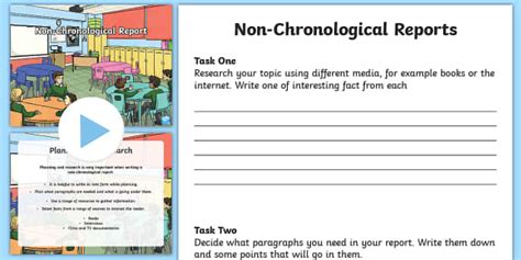 Ks2 Writing A Non Chronological Report Worksheet Twinkl