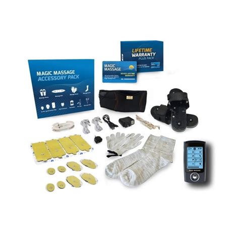 magic massage ultra 1610 pulse massager and complete tens accessory collection magic massage