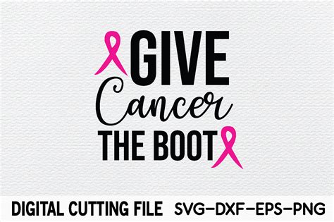 Give Cancer The Boot Svg Graphic By Svg Design Shop · Creative Fabrica