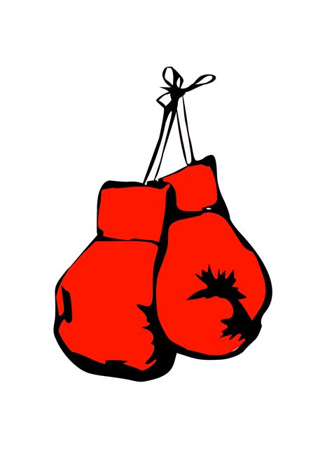 Hanging Boxing Gloves Clip Art Clipart Best