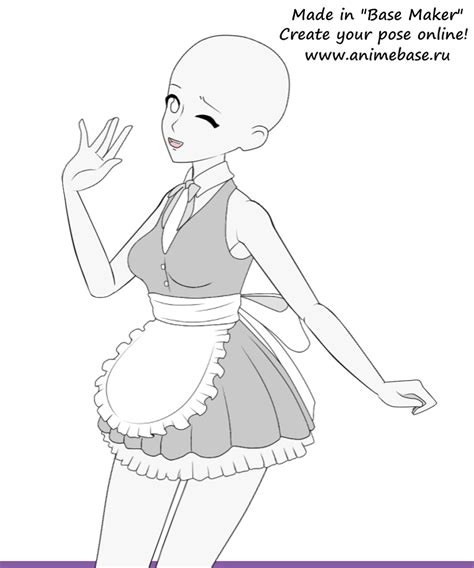 Anime Base Girl Maid Dress Anime Bases Info