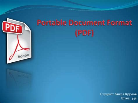 Portable Document Format Pdf