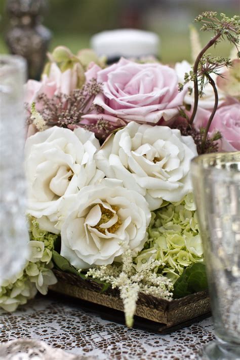 Rose Wedding Centerpiece Elizabeth Anne Designs The Wedding Blog