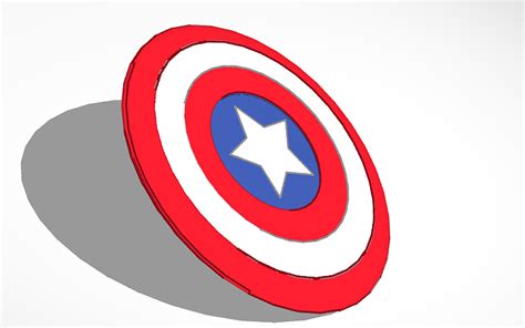 3d Design Captain Americas Shield Tinkercad