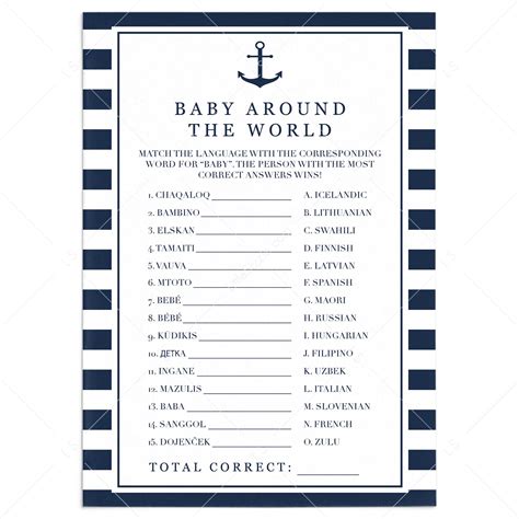 Baby Traditions Around The World Baby Shower Game Baby Traditions