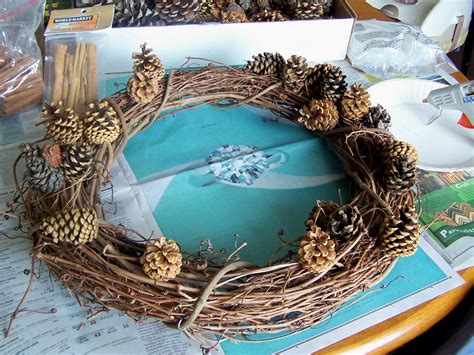 Repurpose Relove Diy Pine Cone Wreath