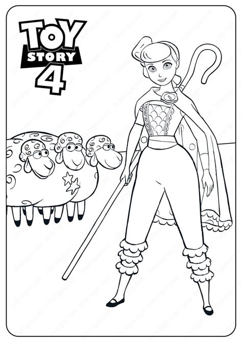 Crayola giant colouring pages paw patrol. Free Printable Toy Story 4 Bo Peep PDF Coloring Pages in ...