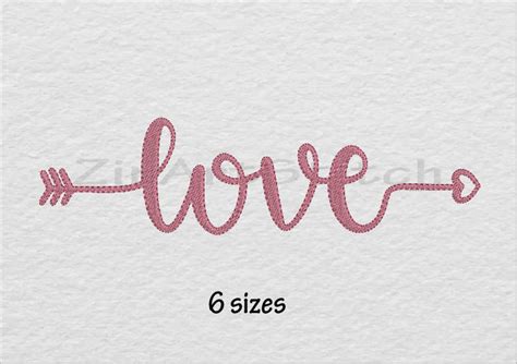 love embroidery design arrow arrow embroidery embroidery etsy