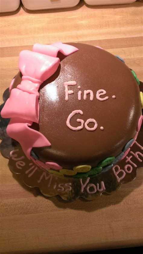 We've gathered the best farewells people did to their coworkers resigning from a job. I made this little farewell cake for a couple of lovely co ...
