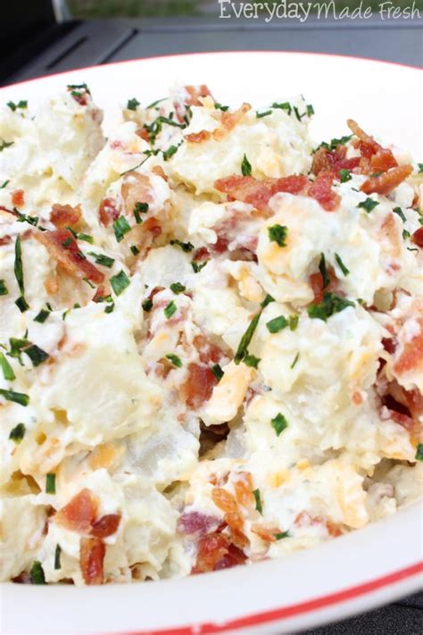 Place in refrigerator until chilled through, about 1 hour. Loaded Baked Potato Salad - Everyday Made Fresh
