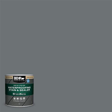 Behr Premium 8 Oz Mq5 28 Dawn Gray Solid Color Waterproofing Exterior