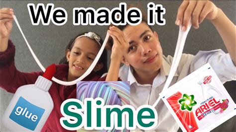 Diy How To Make A Slime With Using Glue And Detergent Youtube
