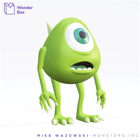 3d File Mike Wazowski 3d Monsters Inc・3d Printing Design To Download