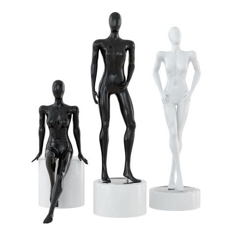 3d Model Three Abstract Female Mannequins 76 Cgtrader