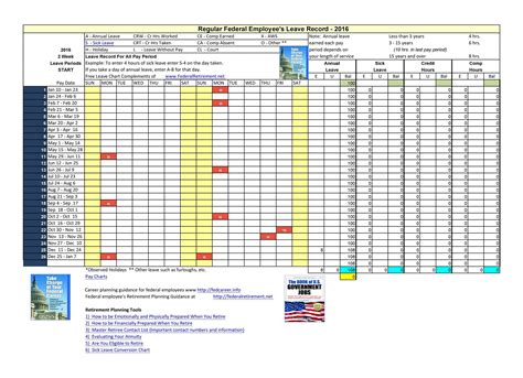 Printable Employee Vacation Tracker Excel