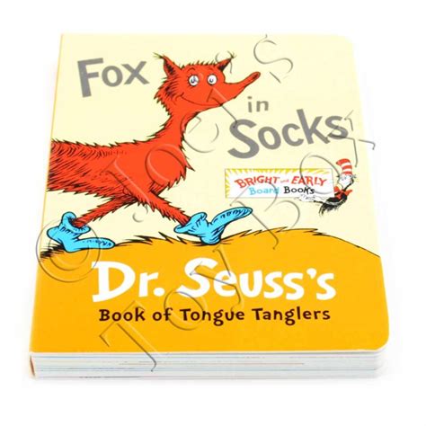 Fox In Socks By Dr Seuss Board Book Joeis Toy Box