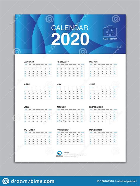2020 Calendar Design Free Printable Calendar