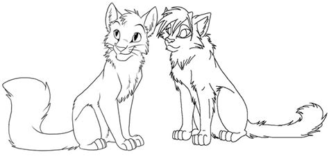 I'm sorry if it's a bit tricky! Southwind and Tigerstar Coloring Page of Warrior Cat