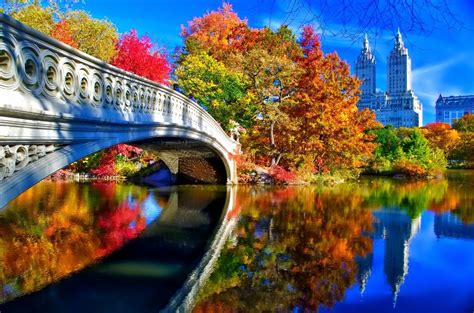 Autumn In Central Park In New York