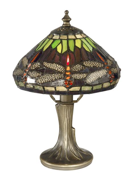 We also carry a number of new styled stained glass, tiffany style table lamps that are sure to illuminate your living space with a beautiful array of colors and warmth. Dale Tiffany 7601/521 Tiffany Hanging Head Dragonfly Table Lamp