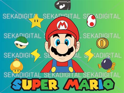 Super Mario Png Mario Svg Super Mario Digital Files Svg Png Etsy México