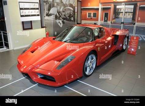 Enzo Ferrari In The Ferrari Museum Maranello Italy Stock Photo Alamy